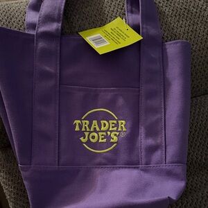 Trader Joe's Purple Tote Bag
